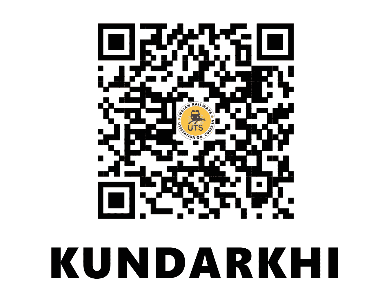 UTS QR Code for KUNDARKHI - KD - NR (UTTAR PRADESH)